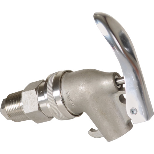 Robinet de baril manuel, Acier inoxydable, NPT de 3/4" Les Fournitures Industrielles Méga