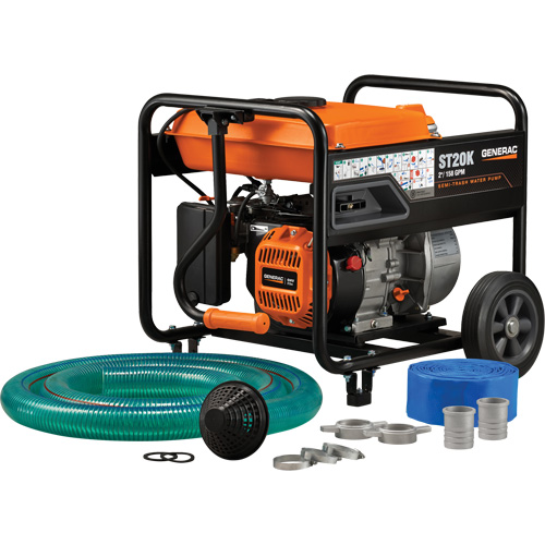 Trousse de pompe &agrave; eau &agrave; semi-r&eacute;sidus, 158 gal./min, 208 cc, 4 cycles OHV Les Fournitures Industrielles Méga