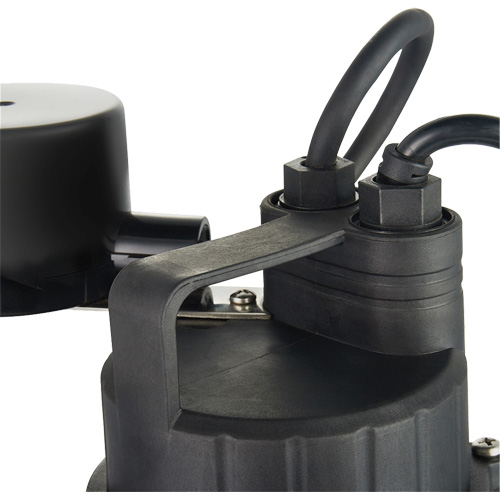 Pompe de puisard submersible thermoplastique, 2560 gal./h, 115 V, 4,6 A, 1/3 CV Les Fournitures Industrielles Méga