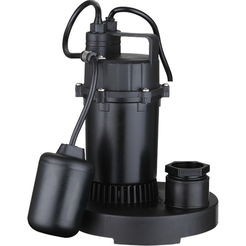 Pompe de puisard submersible thermoplastique, 2560 gal./h, 115 V, 4,6 A, 1/3 CV Les Fournitures Industrielles Méga