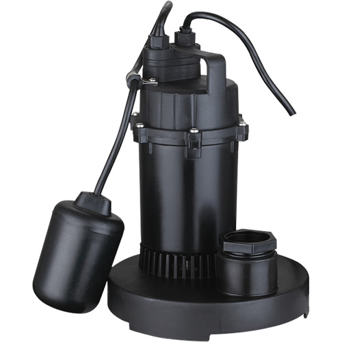 Pompe de puisard submersible thermoplastique, 2560 gal./h, 115 V, 4,6 A, 1/3 CV Les Fournitures Industrielles Méga