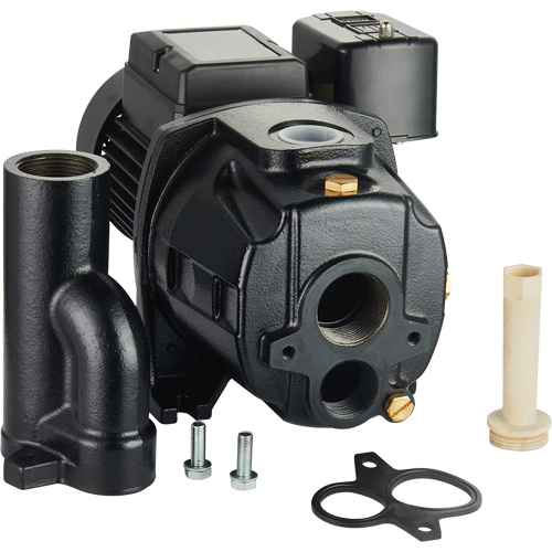 Pompe &agrave; jet en fonte &agrave; double tension transformable, 115 V/230 V, 1100 gal./h, 1/2 CV Les Fournitures Industrielles Méga
