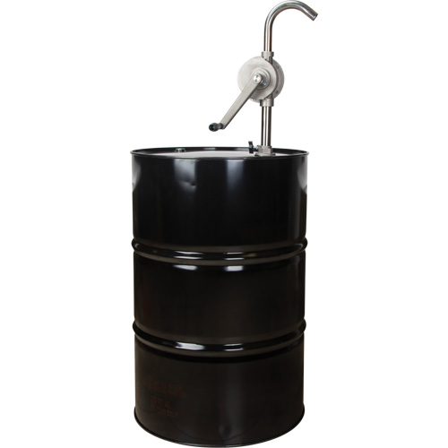 Pompe rotative pour baril, Acier inoxydable, Pour capacit&eacute; 55 gal., 12 oz/course Les Fournitures Industrielles Méga