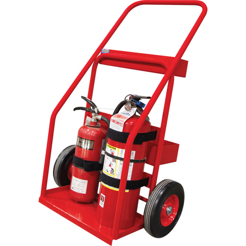 Hot Works Fire Prevention Cart, Semi-Pneumatic Wheels, 17.75" W x 8.9" L Base, 100 lbs. Les Fournitures Industrielles Méga