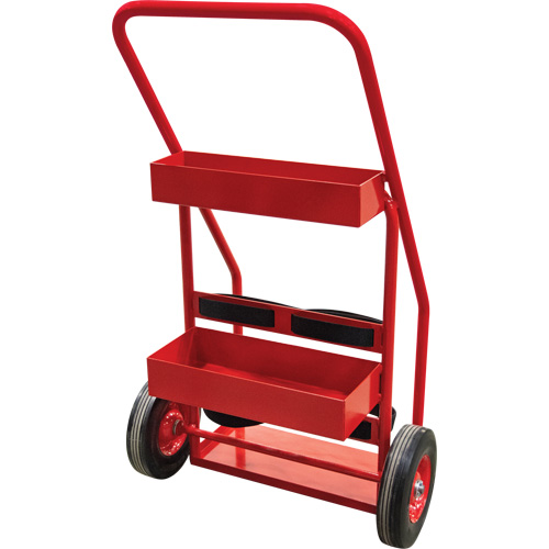 Hot Works Fire Prevention Cart, Semi-Pneumatic Wheels, 17.75" W x 8.9" L Base, 100 lbs. Les Fournitures Industrielles Méga