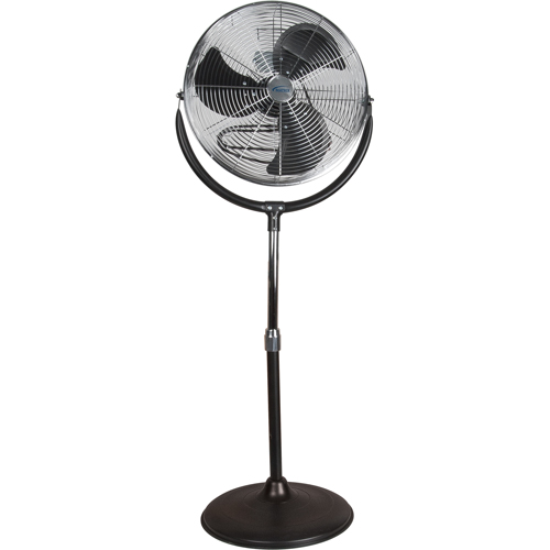 High-Velocity Pedestal Fan, Commercial, 3 Speed, 20" Diameter Les Fournitures Industrielles Méga