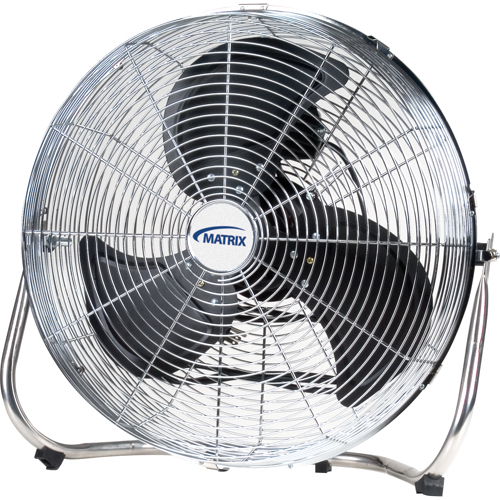 Ventilateur sur pied haute vitesse, Commercial, 3 vitesses, Diam&egrave;tre de 18" Les Fournitures Industrielles Méga