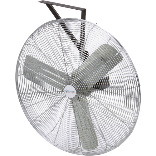 Non-Oscillating Wall Fan, Commercial, 3 Speed, 24" Diameter Les Fournitures Industrielles Méga