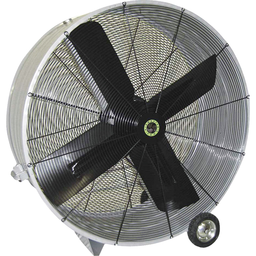 Ventilateurs tambour &agrave; entraînement par courroie, Industriel, 1 vitesses, Diam&egrave;tre de 48" Les Fournitures Industrielles Méga