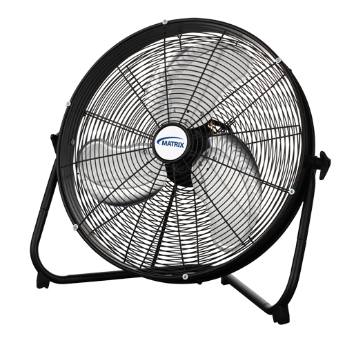 High Velocity Floor Fan, Commercial, 3 Speed, 20" Diameter Les Fournitures Industrielles Méga