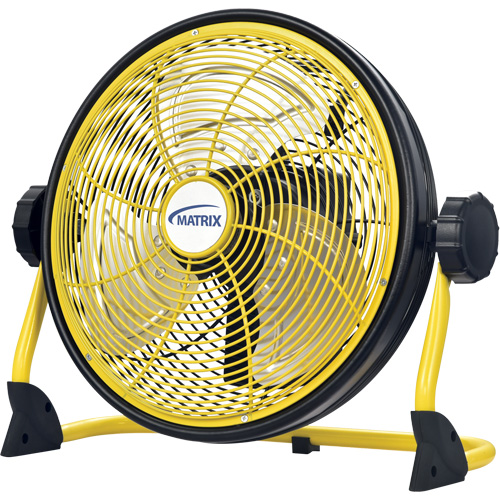 Rechargeable Indoor/Outdoor Fan with USB port, Commercial, Variable Speed, 12" Diameter Les Fournitures Industrielles Méga