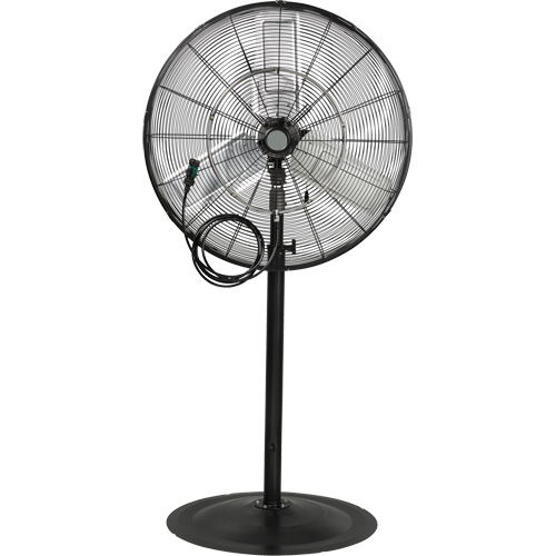 Waterproof Motor Misting & Oscillating Pedestal Fan, Heavy-Duty, 3 Speed, 30" Diameter Les Fournitures Industrielles Méga