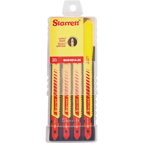 Lames pour scie sauteuse Unified Shank, Bim&eacute;tal, 4" lo, 10-14 dents par pouce Les Fournitures Industrielles Méga
