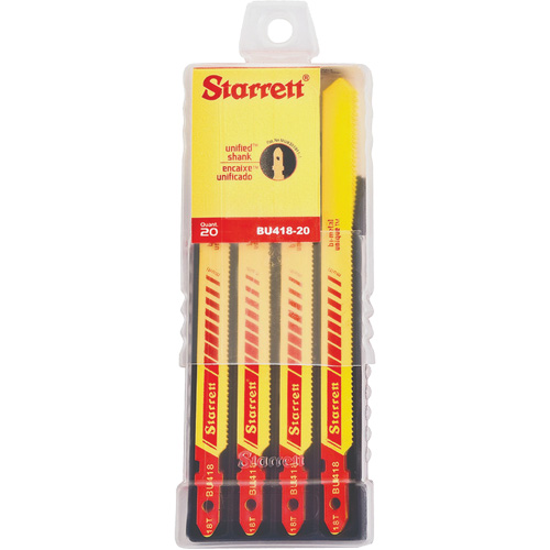 Lames pour scie sauteuse Unified Shank, Bim&eacute;tal, 4" lo, 18 dents par pouce Les Fournitures Industrielles Méga