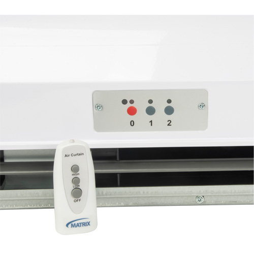 Air Curtain with Remote Control, 2 Speeds Les Fournitures Industrielles Méga