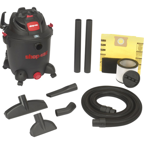 Aspirateur utilitaire pour atelier SVX2, Secs-humides, 5,5 CV, 12 gal. US (45,4 litres) Les Fournitures Industrielles Méga