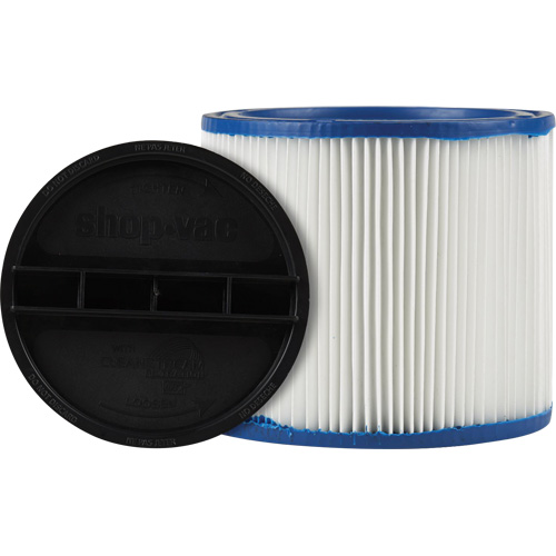 Filtre pour aspirateur pour d&eacute;bris secs/humides CleanStream Gore, Cartouche/Hepa, Pour 5 gal. US Les Fournitures Industrielles Méga
