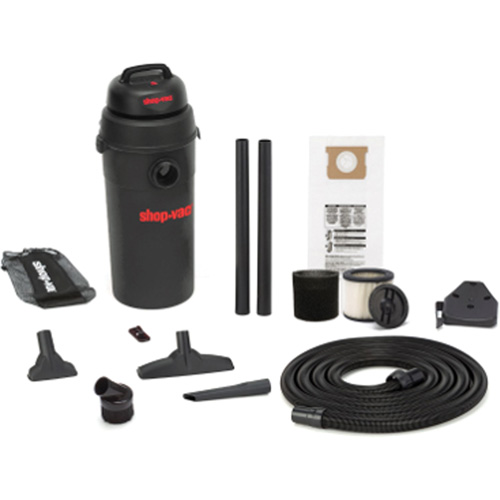 Aspirateur humide/secf suspendu 5,5 PHP, Secs-humides, 5,5 CV, 5 gal. US (18,9 litres) Les Fournitures Industrielles Méga