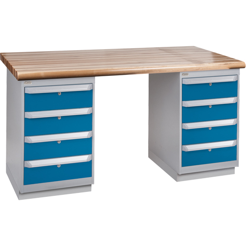 &eacute;tabli pr&eacute;conçu, Deux tiroirs, Cap 2500 lb, 72" la x 36" p, 34" h Les Fournitures Industrielles Méga