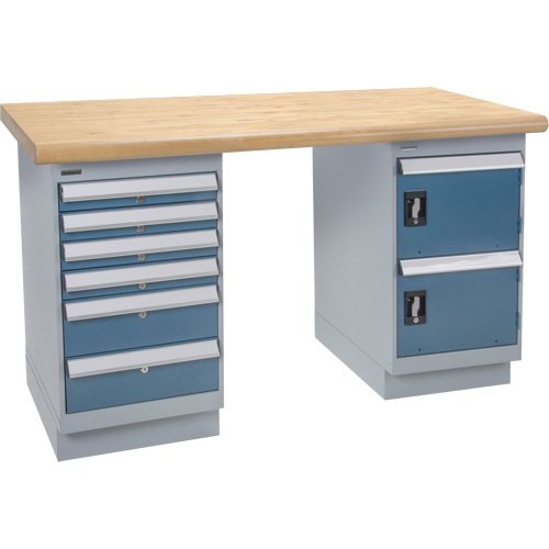 &eacute;tabli robuste, Porte & tiroirs, Cap 1500 lb, 72" la x 30" p, 34" h Les Fournitures Industrielles Méga