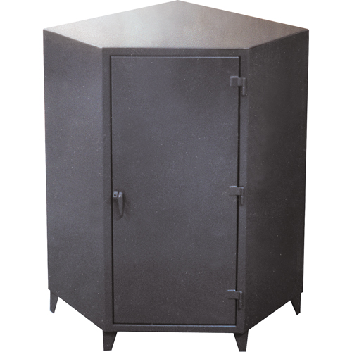 Armoires de coin, Acier, 4 Tablettes, 72" h x 48" la x 24" P, Gris Les Fournitures Industrielles Méga