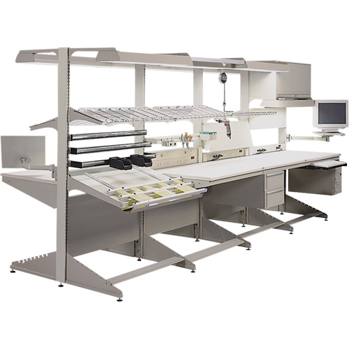 Postes de travail modulaires ergonomiques - Porte-outils & porte-accessoires Les Fournitures Industrielles Méga
