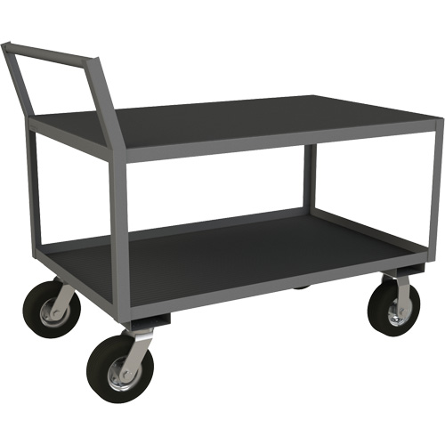 Chariot &agrave; instruments &agrave; profil bas, 2 niveaux, 24-1/4" la x 51" p x 40-15/16" h, 1200 lb Cap Les Fournitures Industrielles Méga