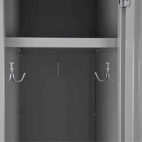 Clean Line Lockers, 3 -tier, Bank of 4, 48" x 18" x 82", Steel, Beige, Rivet (Assembled) Les Fournitures Industrielles Méga