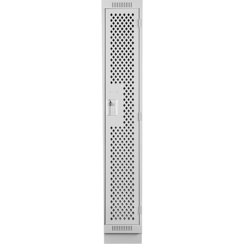 Clean Line Lockers, 12" x 18" x 76", Steel, Grey, Rivet (Assembled), Perforated Les Fournitures Industrielles Méga