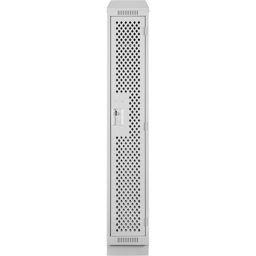 Clean Line Lockers, 12" x 18" x 82", Steel, Grey, Rivet (Assembled), Perforated Les Fournitures Industrielles Méga