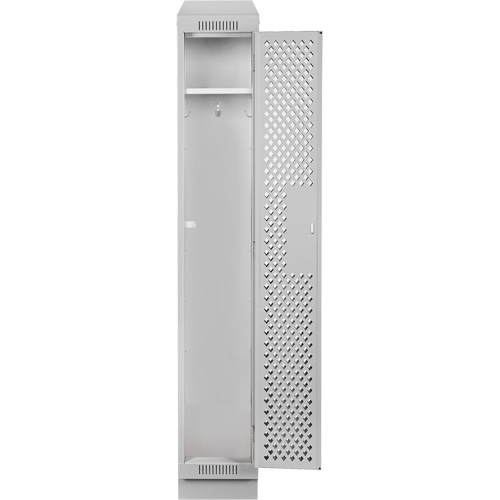 Clean Line Lockers, 12" x 18" x 82", Steel, Grey, Rivet (Assembled), Perforated Les Fournitures Industrielles Méga