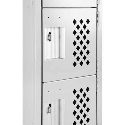 Clean Line Lockerettes, 6 -tier, Bank of 3, 18" x 72" x 12", Steel Les Fournitures Industrielles Méga