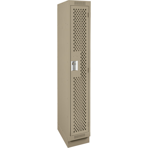 Casiers Clean Line, 12" x 18" x 76", Acier, Beige, Rivet (assembl&eacute;), Perfor&eacute; Les Fournitures Industrielles Méga