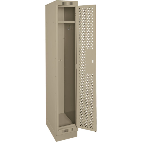 Casiers Clean Line, 12" x 18" x 76", Acier, Beige, Rivet (assembl&eacute;), Perfor&eacute; Les Fournitures Industrielles Méga