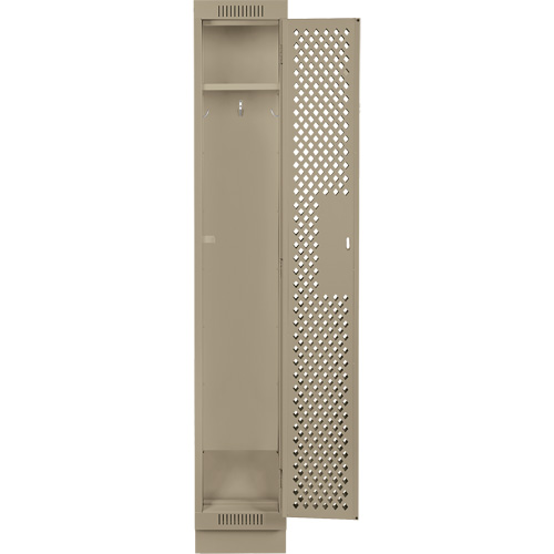 Casiers Clean Line, 12" x 18" x 76", Acier, Beige, Rivet (assembl&eacute;), Perfor&eacute; Les Fournitures Industrielles Méga