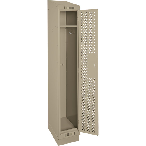 Casiers Clean Line, 12" x 15" x 82", Acier, Beige, Rivet (assembl&eacute;), Perfor&eacute; Les Fournitures Industrielles Méga