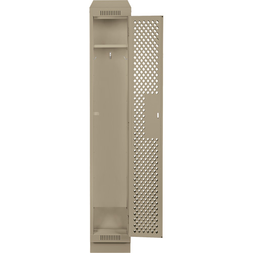 Casiers Clean Line, 12" x 15" x 82", Acier, Beige, Rivet (assembl&eacute;), Perfor&eacute; Les Fournitures Industrielles Méga