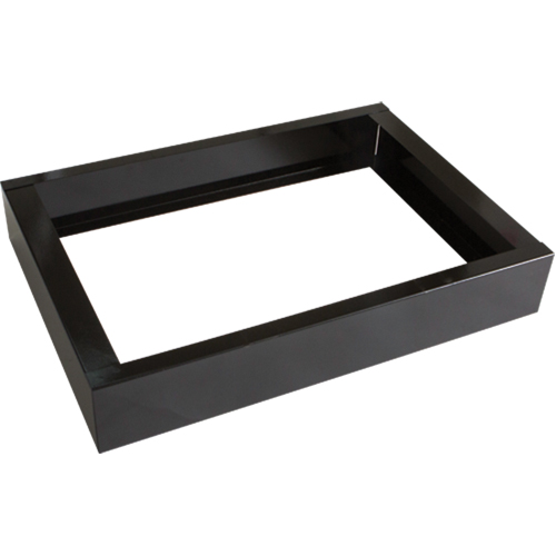 All-Welded Concorde - Heavy-Duty Lockers Recessed Base, 2 Banks, 4" H x 24" W x 17" D, Black, Steel Les Fournitures Industrielles Méga