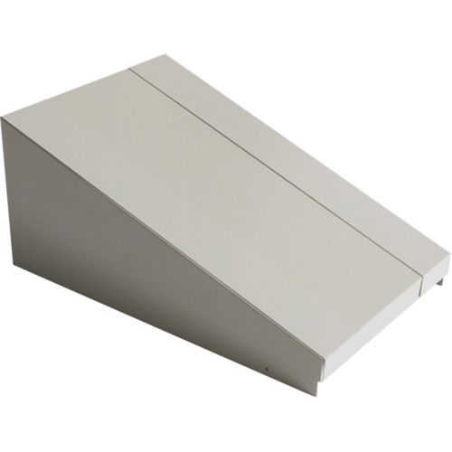 All-Welded Concorde - Heavy-Duty Lockers Sloping Top, 1 Bank, 18" D x 12" W x 6" H, Grey, Steel Les Fournitures Industrielles Méga