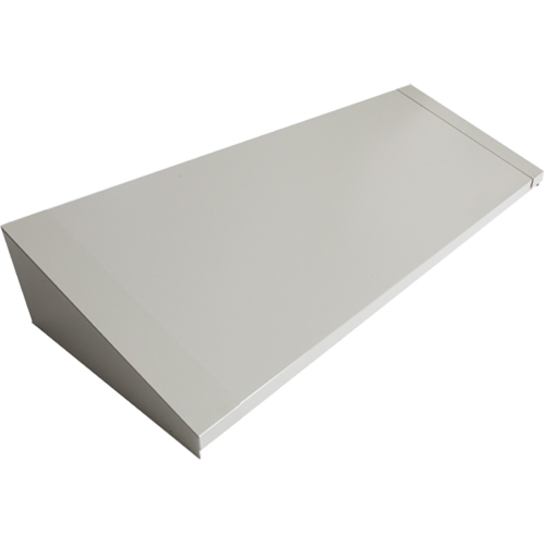 Dessus inclin&eacute; pour casiers robustes enti&egrave;rement soud&eacute; Concorde, Bloc de 4, 18" p x 48" la x 6" ha, Gris, Acier Les Fournitures Industrielles Méga
