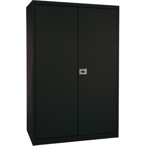 Armoires de rangement Hi-Boy profondes, Acier, 4 Tablettes, 72" h x 36" la x 24" P, Noir Les Fournitures Industrielles Méga