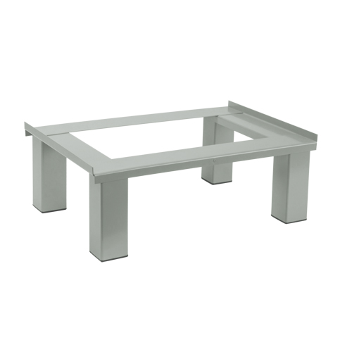 Free Standing Base, 1 Banks, 6" H x 12" W x 18" D, Grey, Steel Les Fournitures Industrielles Méga