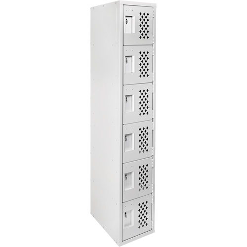 Clean Line Lockerettes, 6 -tier, 18" x 72" x 12", Steel Les Fournitures Industrielles Méga