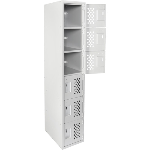 Clean Line Lockerettes, 6 -tier, 18" x 72" x 12", Steel Les Fournitures Industrielles Méga