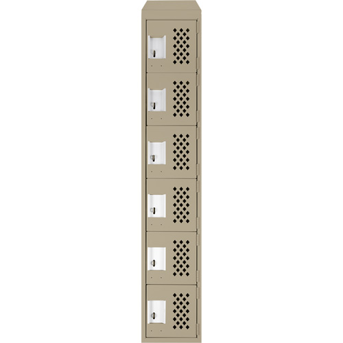 Petit casier perfor&eacute; Clean-Line, 6 niveaux, 15" x 72" x 12", Acier Les Fournitures Industrielles Méga