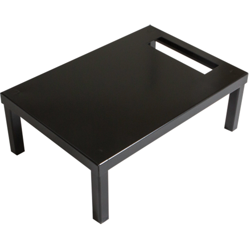 Base autoportante pour casiers robustes enti&egrave;rement soud&eacute;e Concorde, 1 Blocs, 6" lo x 12" la x 18" p, Noir, Acier Les Fournitures Industrielles Méga