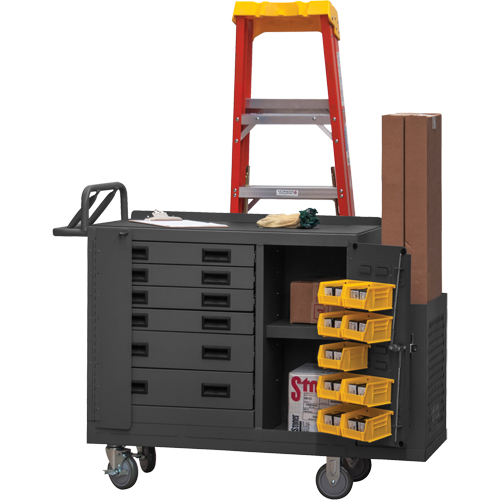 Heavy Duty Mobile Work Stations, Steel Surface Les Fournitures Industrielles Méga