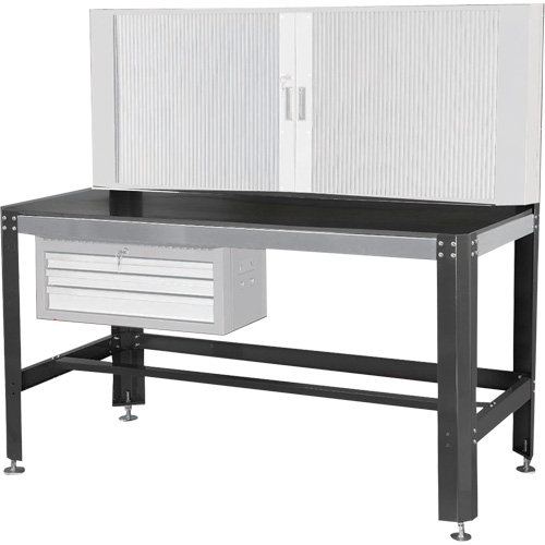 Work Bench, Laminate Surface, 26" W x 30" D x 63" H Les Fournitures Industrielles Méga