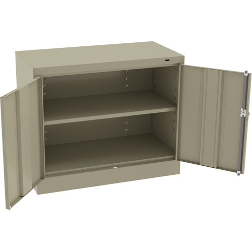 Standard Desk-High Cabinet, Steel, 30" H x 36" W x 18" D, Beige Les Fournitures Industrielles Méga