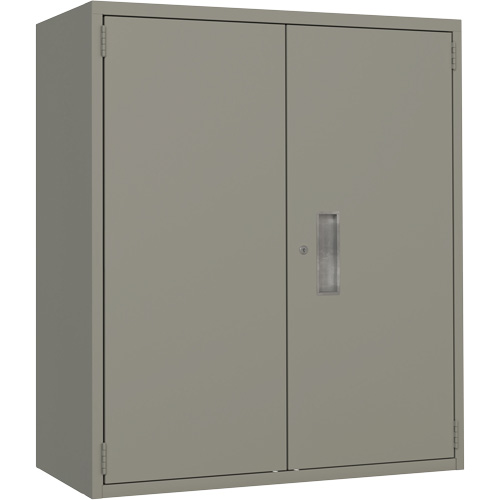 Armoire de rangement Lo-Boy, Acier, 2 Tablettes, 40" h x 36" la x 18" P, Gris Les Fournitures Industrielles Méga
